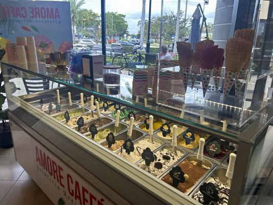 The gelato counter
